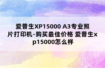 爱普生XP15000 A3专业照片打印机-购买最佳价格 爱普生xp15000怎么样